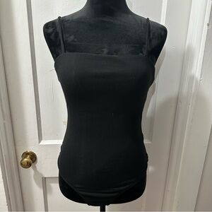 Active Basic Black Fitted Camisole Top